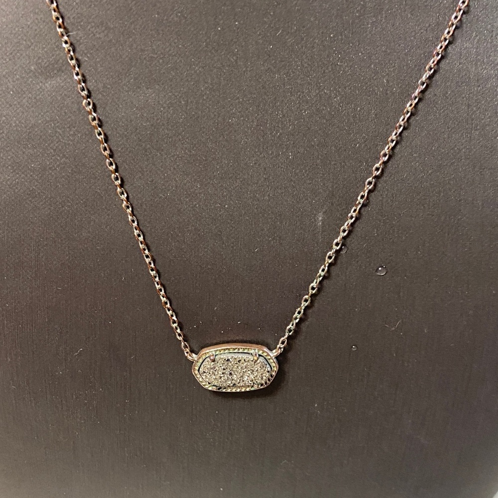 Kendra Scott Silver stone pendant necklace